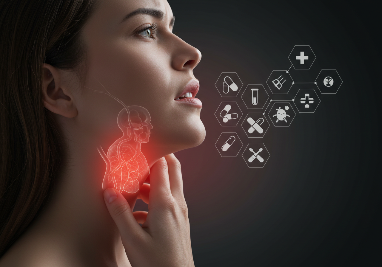 침 삼킬 때 목 아픔 5가지 이유와 편도염 원인 및 치료법