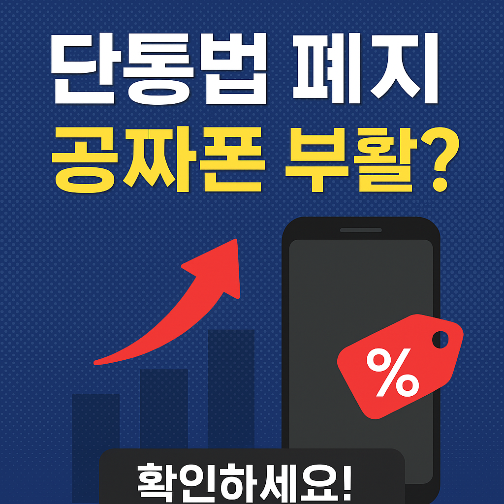 단통법 폐지되면 휴대폰 공짜폰 다시 나온다?