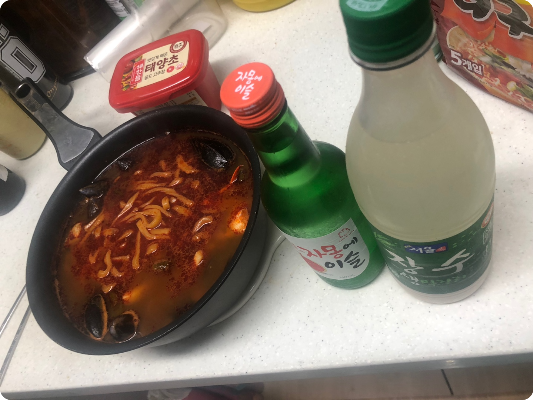 짬뽕과 소주 그리고 막걸리