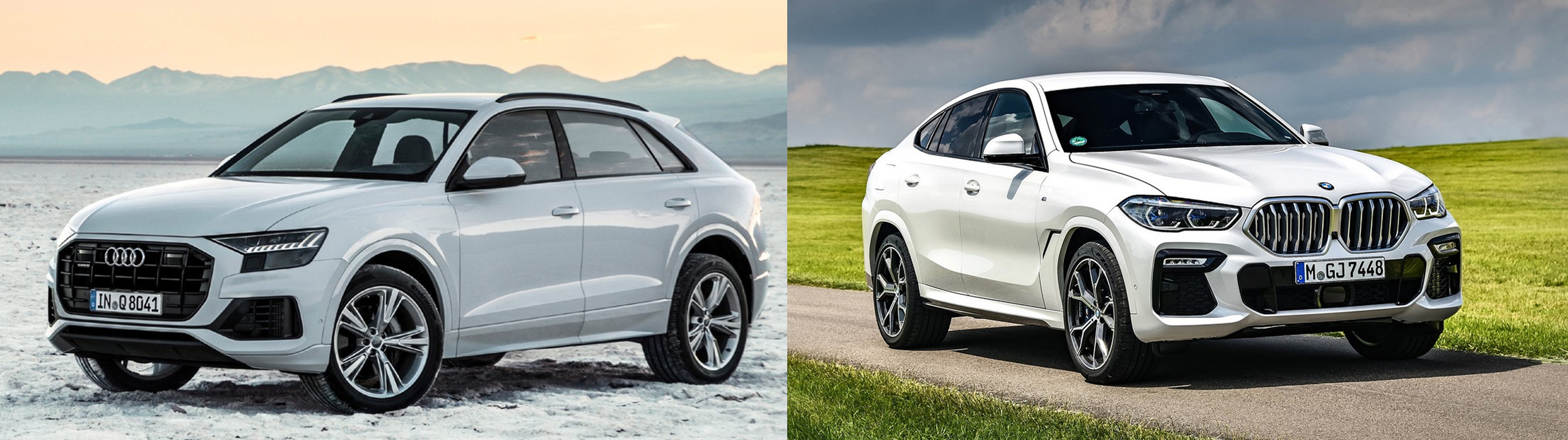 아우디 Q8 55TFSI, BMW X6 40i