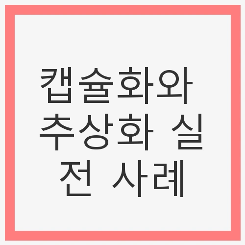 캡슐화의 정의