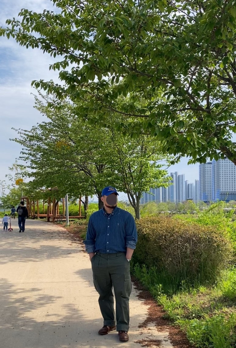 데일리룩(2025. 5. 2.)오픈 에티튜드 볼캡, 폴로랄프로렌 코튼 샴브레이 청자켓, 무신사 무신사스탠다드 브리티쉬 아미 카고 팬츠, 레드윙 아이언레인저 앰버하니스, 카시오 실버