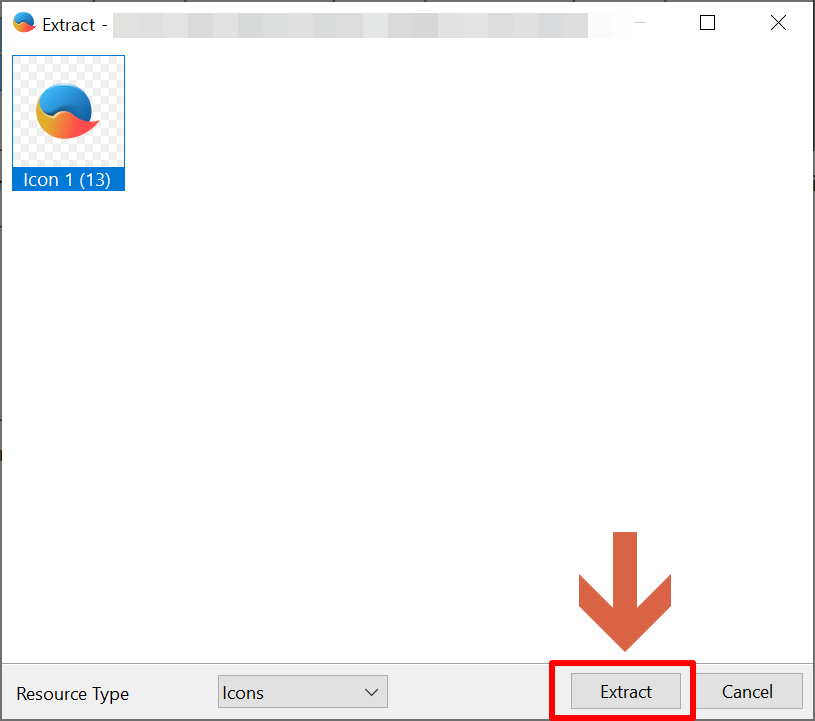 프로그램 아이콘 이미지 추출하는 방법