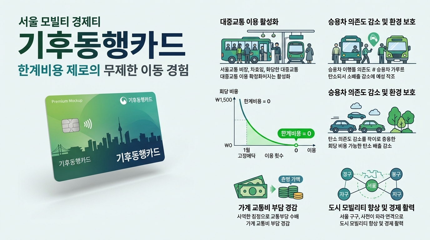 기후동행카드: 한계비용 제로의 무제한 이동 경험