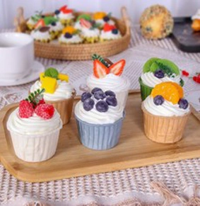 크림 클레이 케이크 모형 만들기 DIY 세트 브라이덜샤워 백일 환갑 파티 소품, 스티로폼(12x8), 티아라(실버)