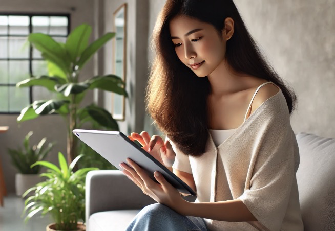 디지털 감정일기 작성 중