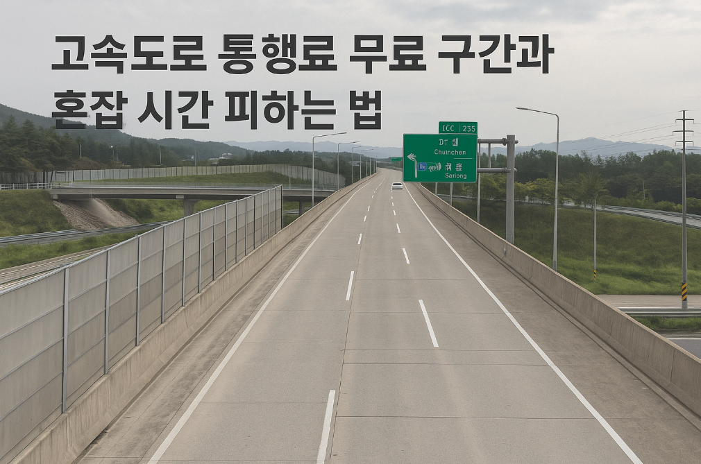 고속도로 통행료 무료 구간과 혼잡 시간 피하는 법