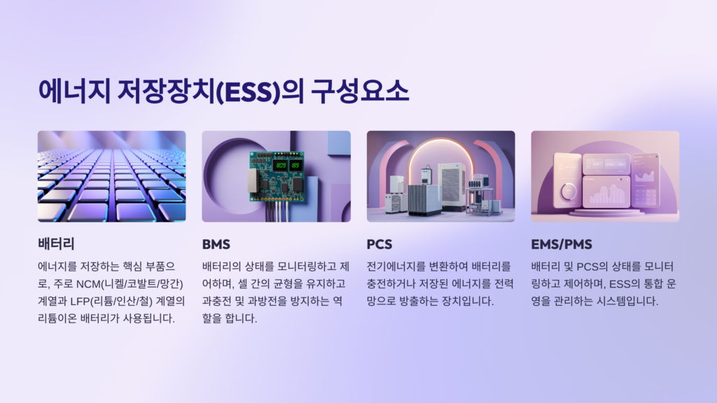 에너지 저장장치(ESS)의 구성요소