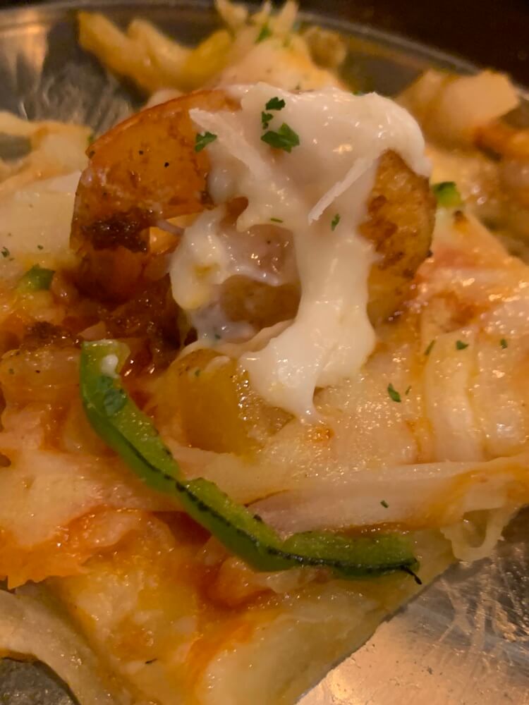 새우피자 전체 사진