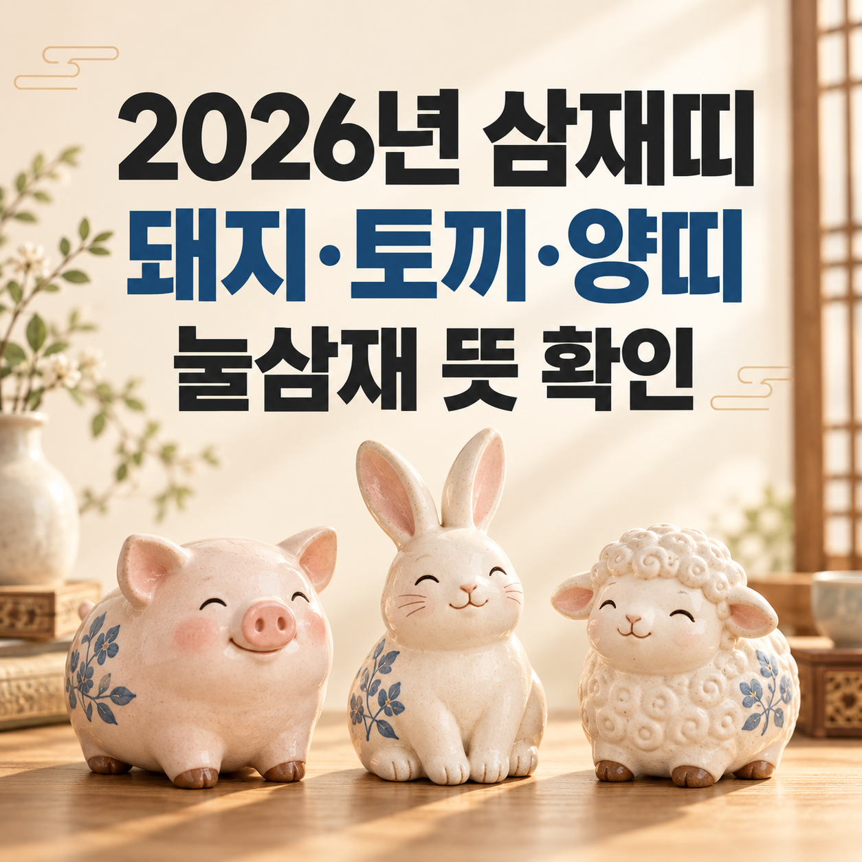 2026년 삼재띠는 돼지&middot;토끼&middot;양띠｜들삼재&middot;눌삼재&middot;날삼재 차이