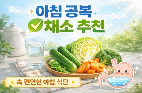 아침 공복에 좋은 채소