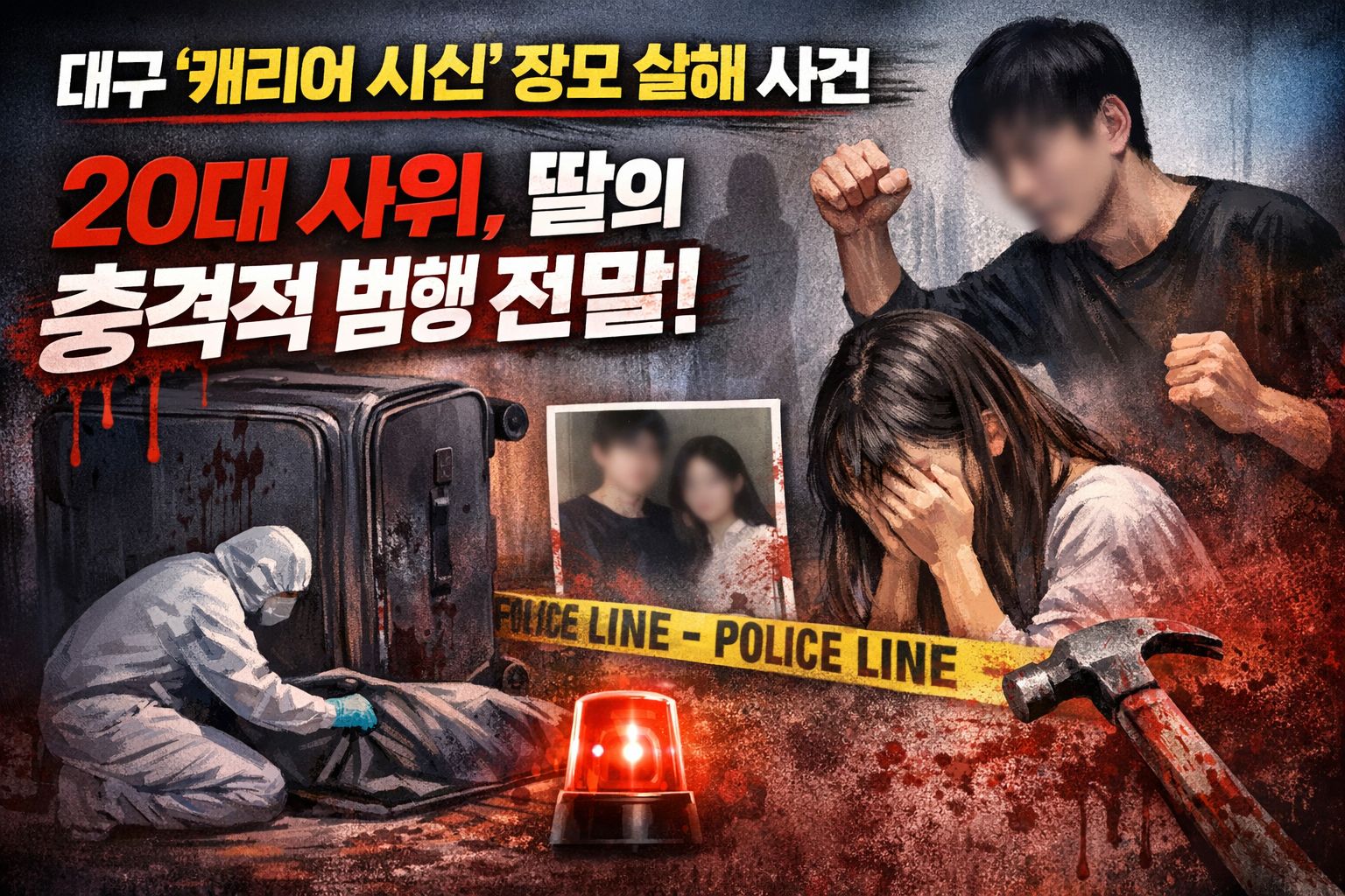 대구 캐리어 살인 사건 내막, 20대 사위 존속살해 혐의와 친딸의 가담 &lsquo;참혹한 진실&rsquo;