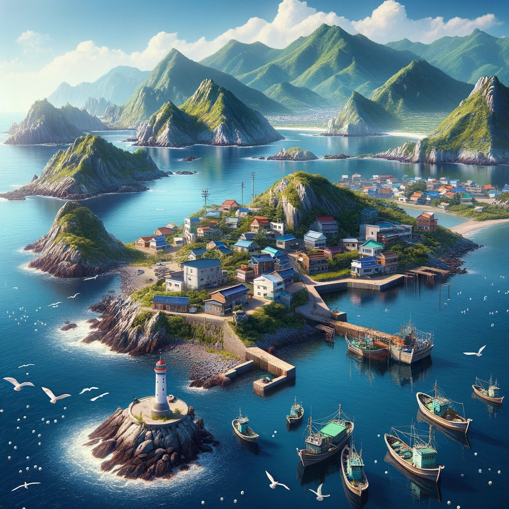 거문도 배경 사진