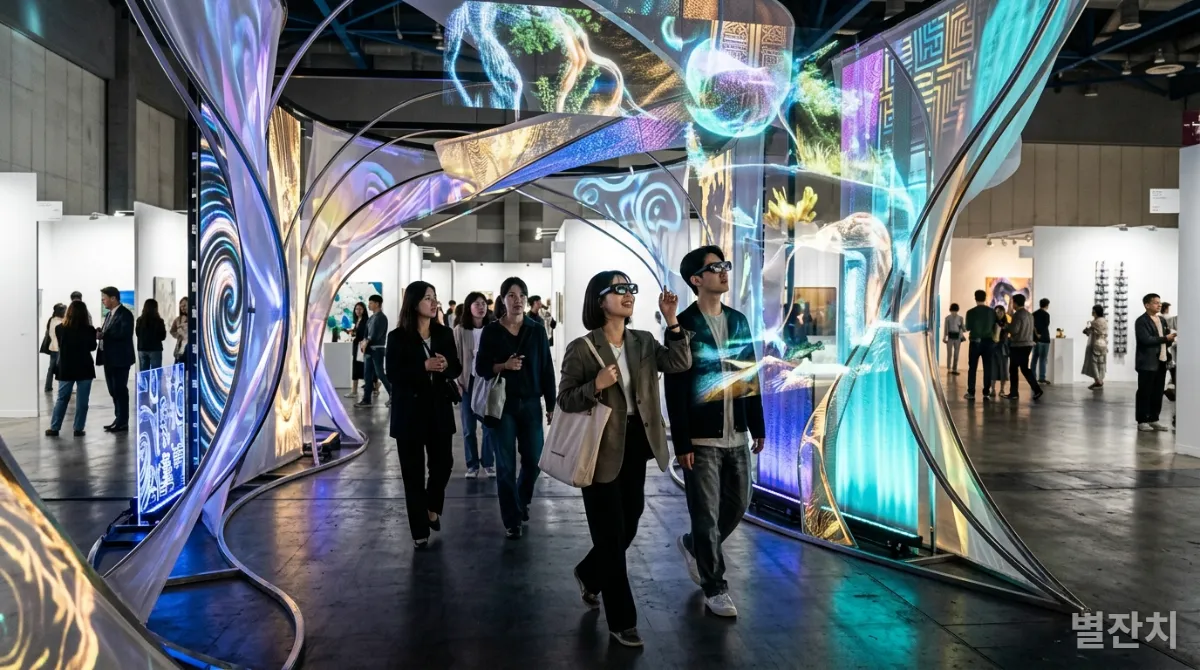 경험 예술과 디지털 아트가 융합된 한국의 미래형 전시 공간