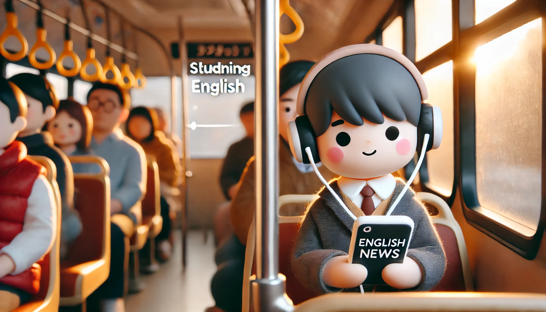 버스에서 영어공부