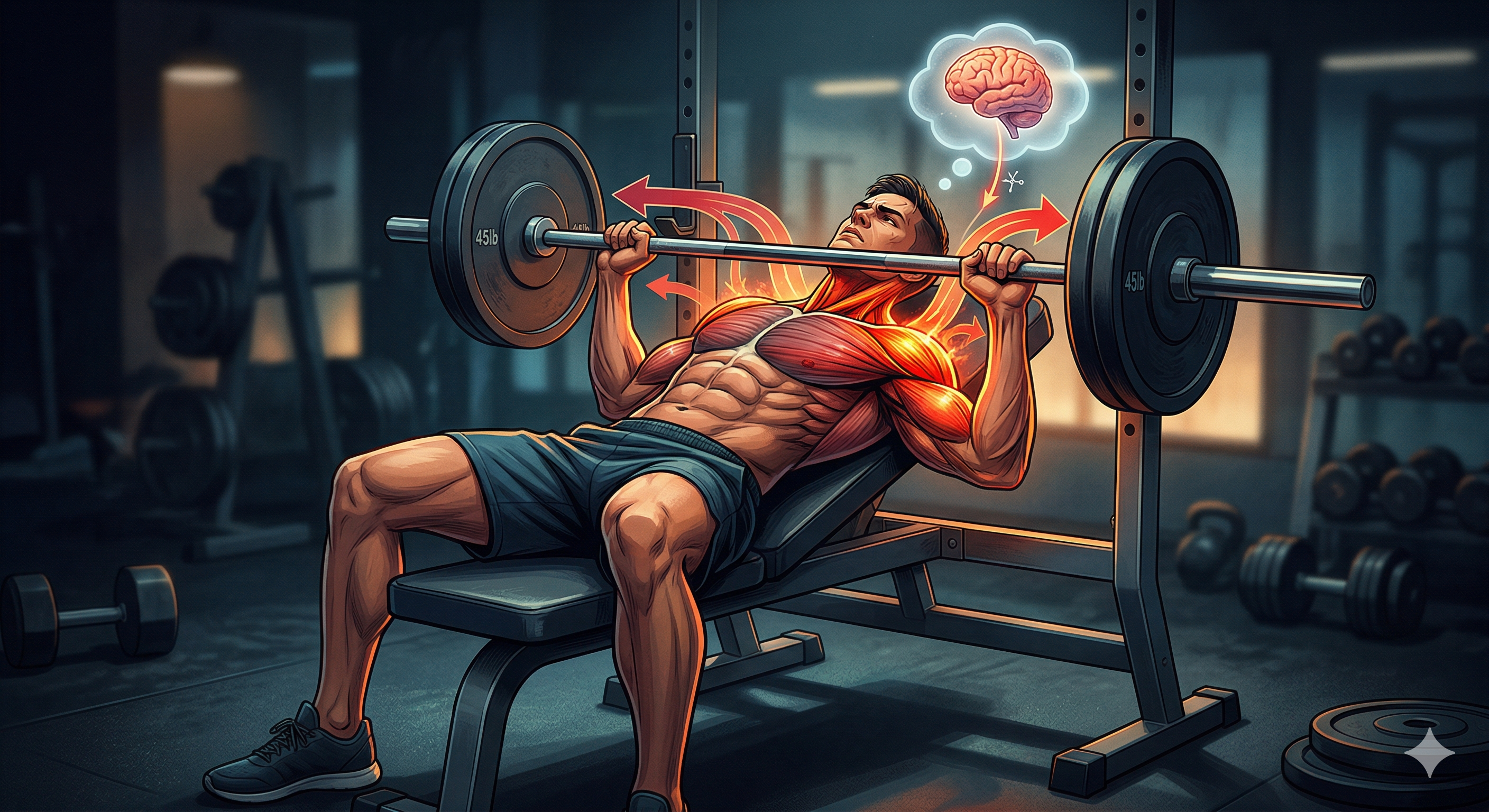 벤치프레스를 가슴 운동으로 되돌리는 루틴 구조