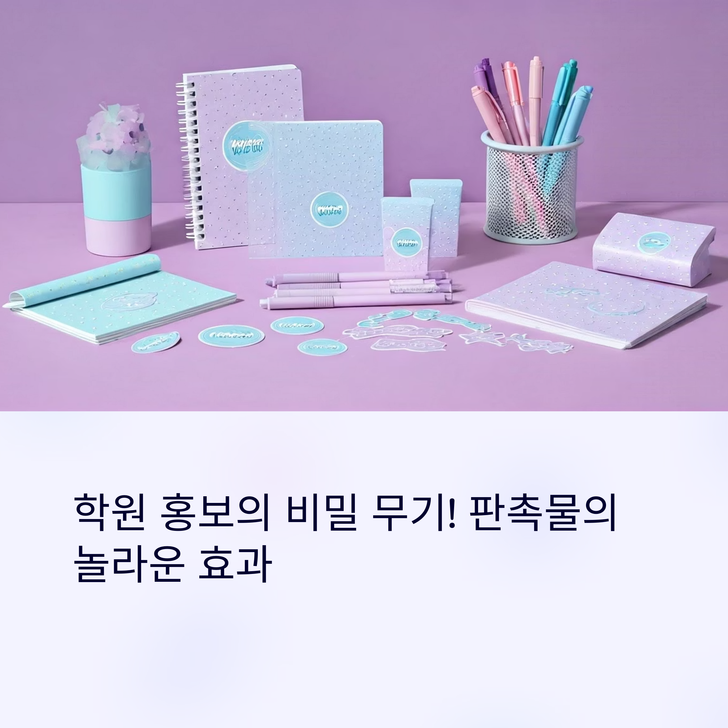 학원 판촉물 효과