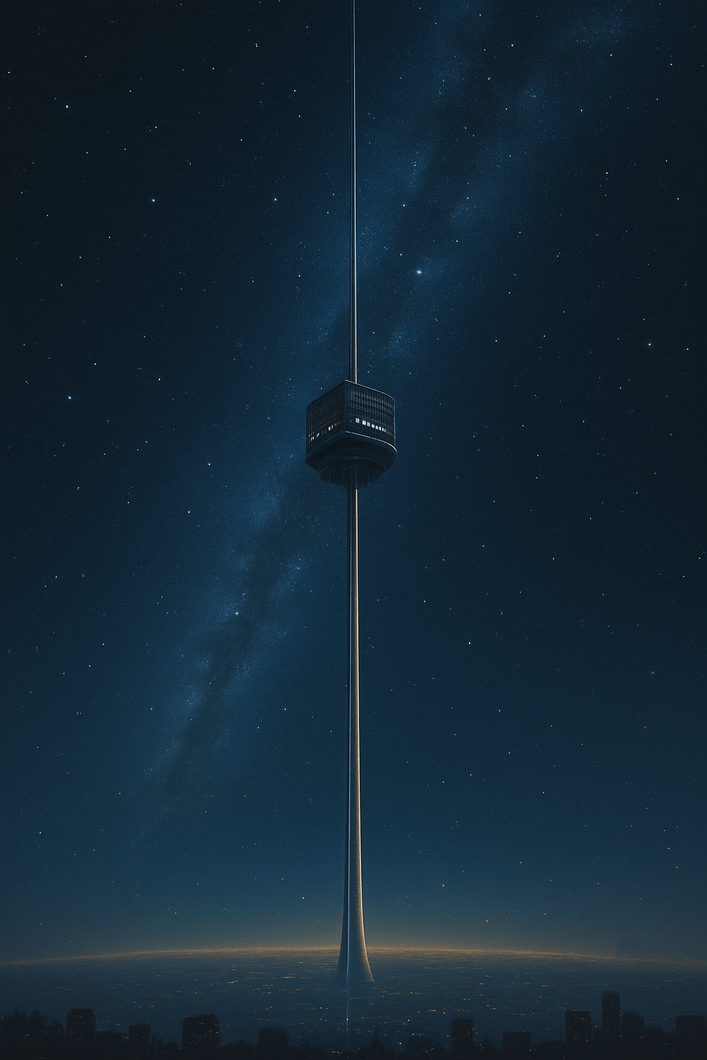 우주 엘리베이터 이미지