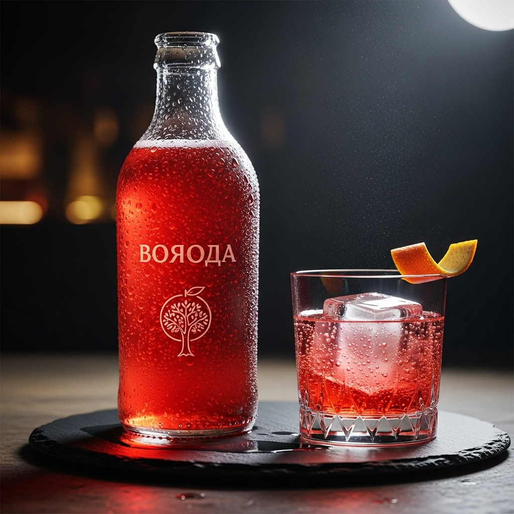 음료가 병 표면에 시원하게 이슬을 맺고 있는 사진