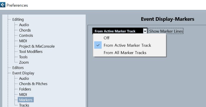 Event Display - Markers