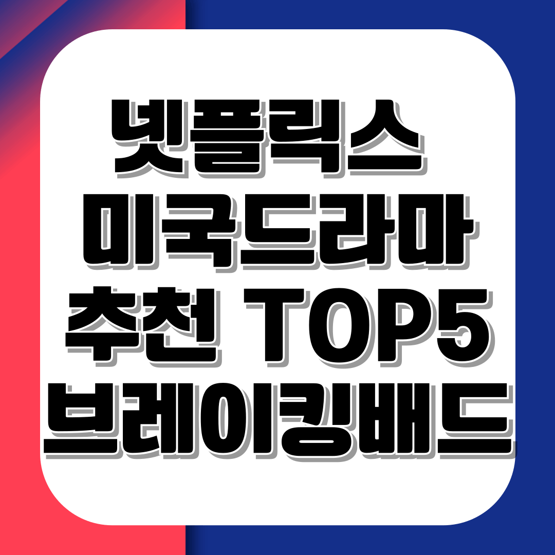 넷플릭스 미국드라마 추천 TOP5