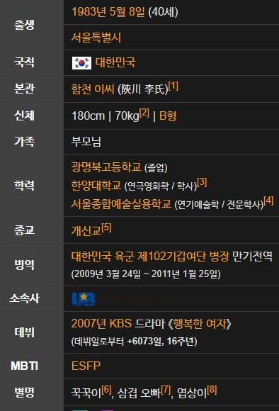 이상엽 배우 프로필 나이 고향 학력 출연 드라마