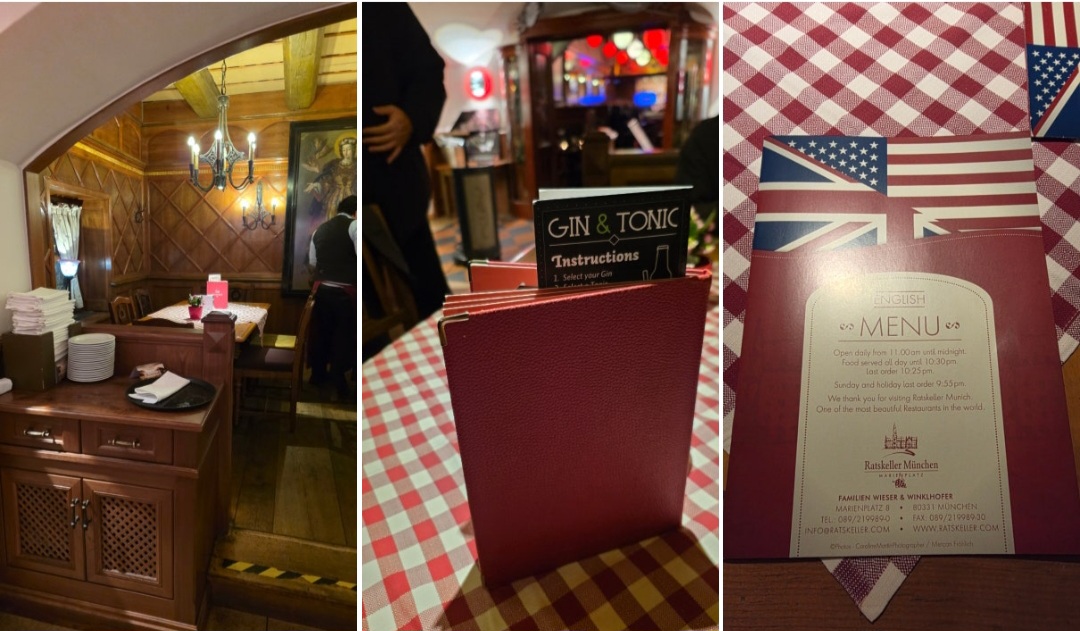 뮌헨 맛집 추천 : 시청사 지하의 레스토랑 '라츠켈러'