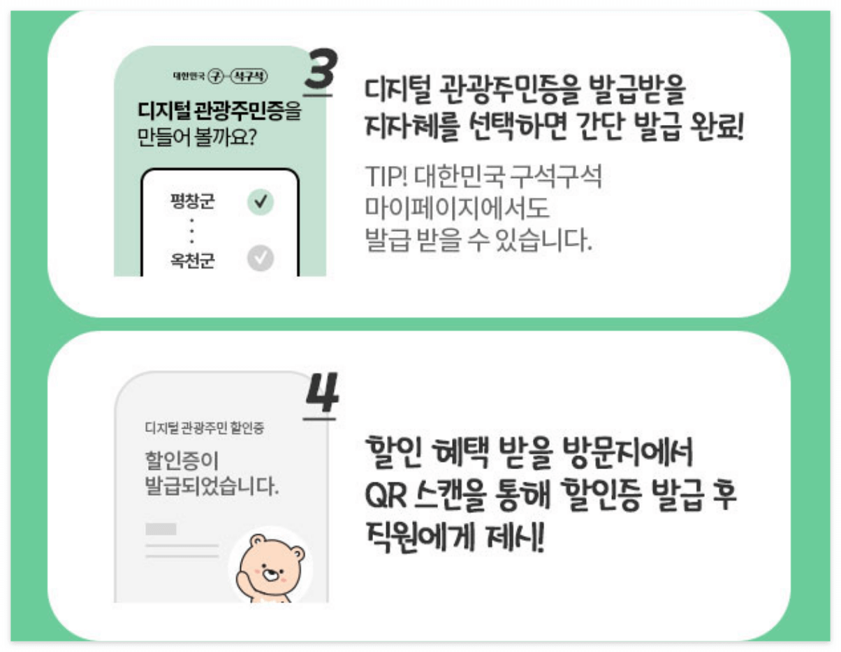 디지털 관광주민증 발급방법