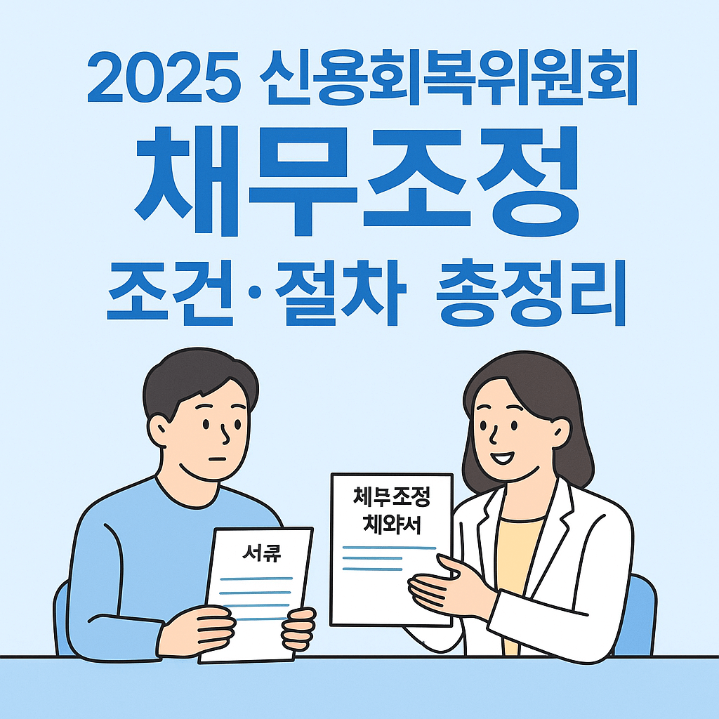 2025 신용회복위원회 채무조정 조건&middot;절차 총정리