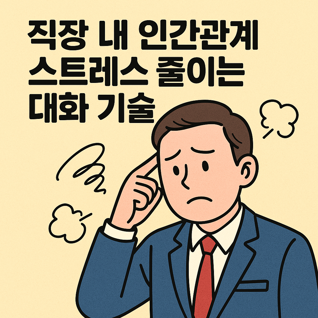 직장 내 인간관계 스트레스 줄이는 대화 기술