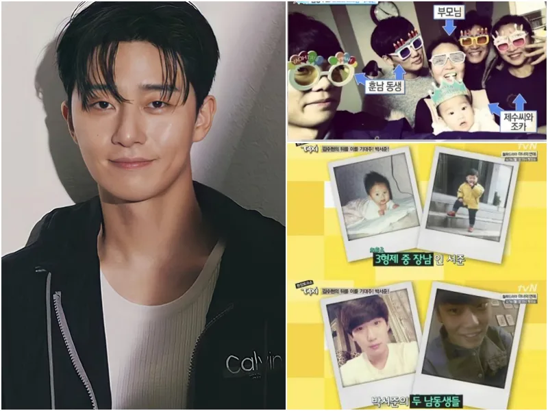 박서준 부모님과 남동생 가족 사진