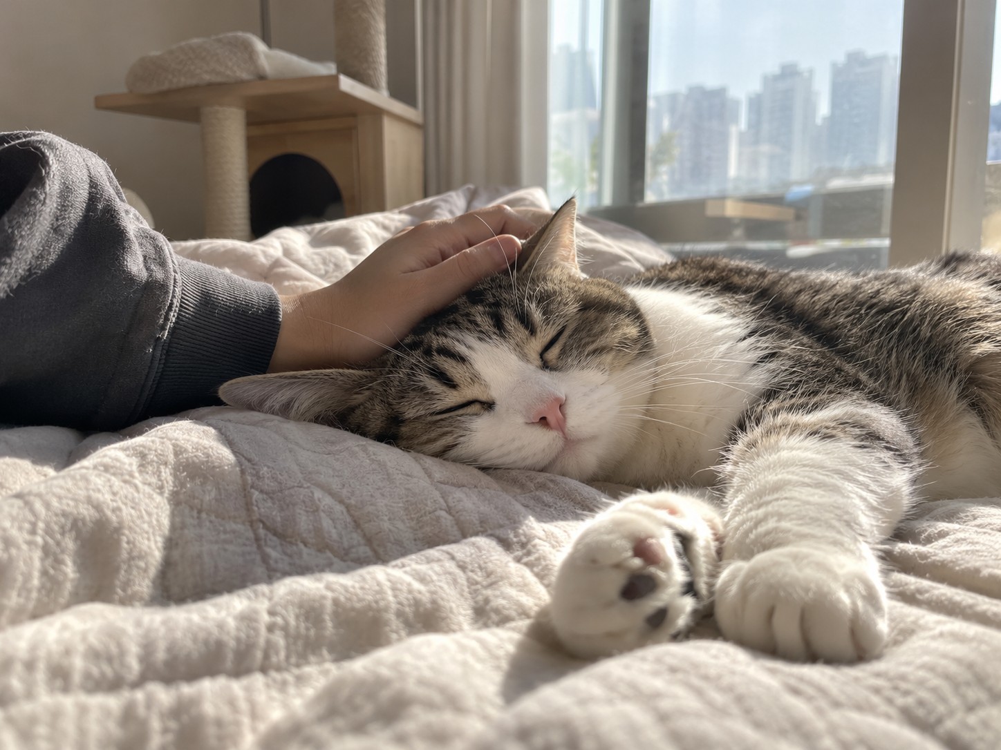 sleeping cat