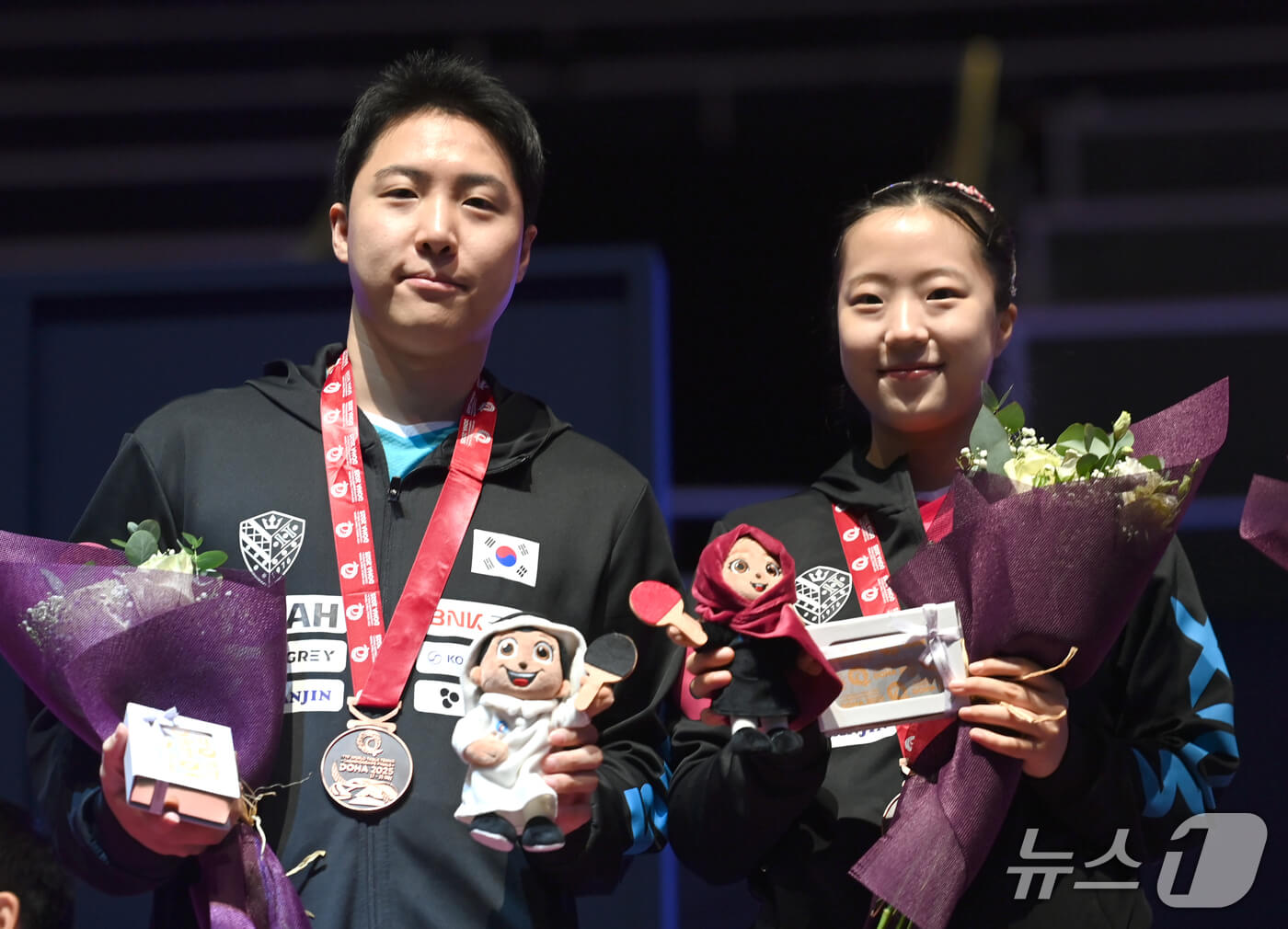 신유빈, 세계탁구선수권 동메달 2개 하이라이트 유한나 임종훈