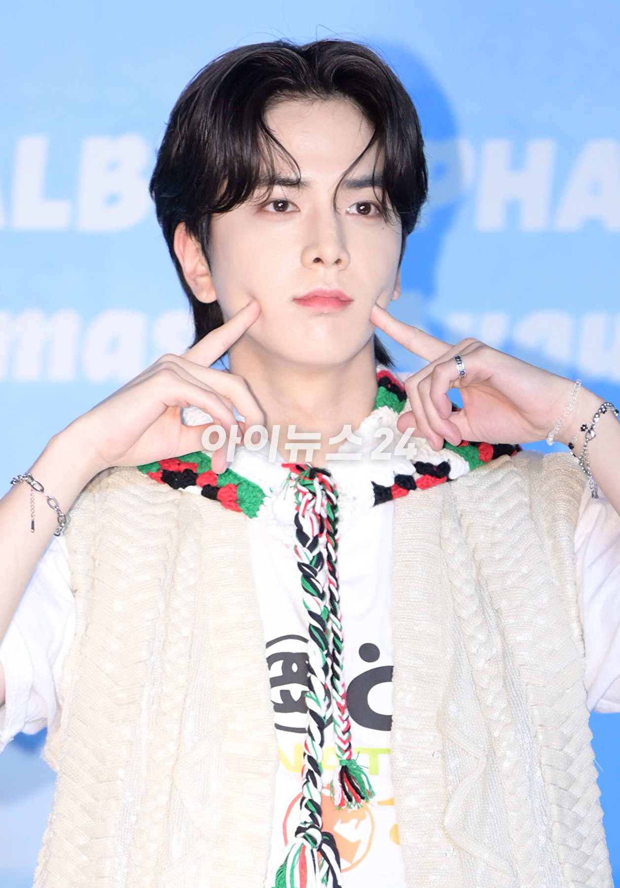 그룹 더보이즈(THE BOYZ) 영훈이 7일 오후 서울 영등포구 영등포 CGV에서 열린 더보이즈 두번째 정규앨범 &#39;판타지&#39;(PHANTASY) 기자간담회에 참석하고 있다. [사진=정소희 기자]