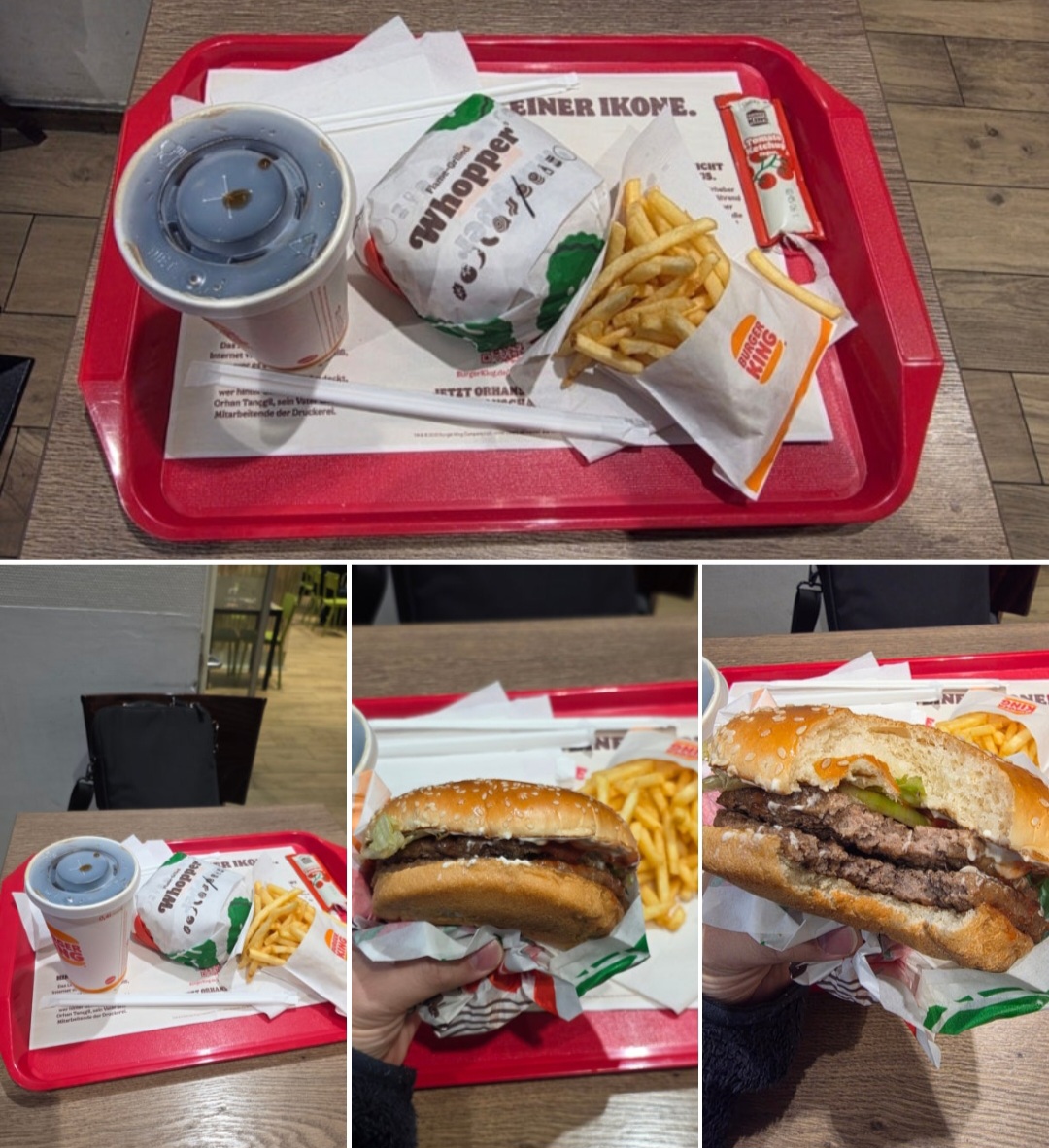 프랑크푸르트 중앙역 아침 식사 : 버거킹