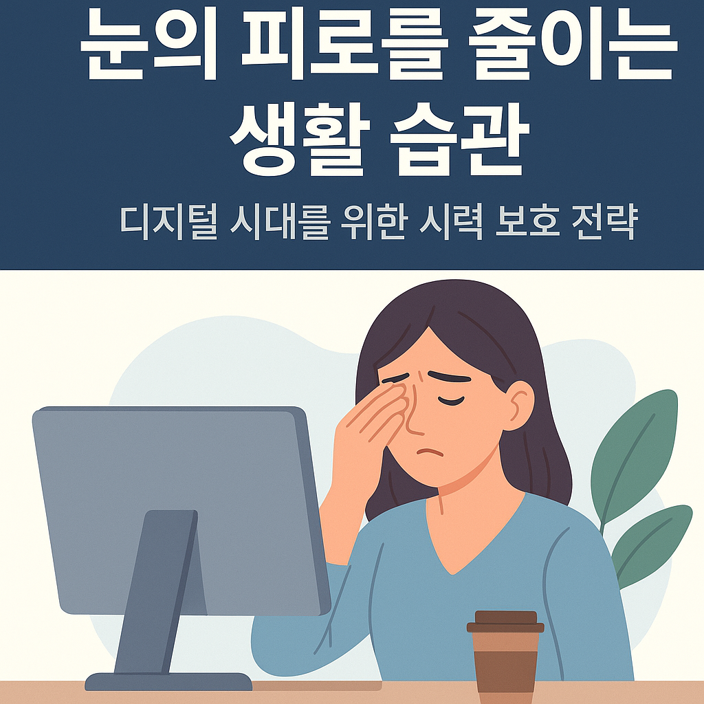 눈의 피로를 줄이는 생활 습관, 디지털 시대를 위한 시력 보호 전략