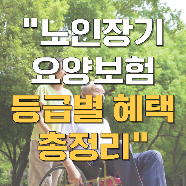 노인장기요양보험 등급별 혜택 총정리 블로그 글 대표 이미지