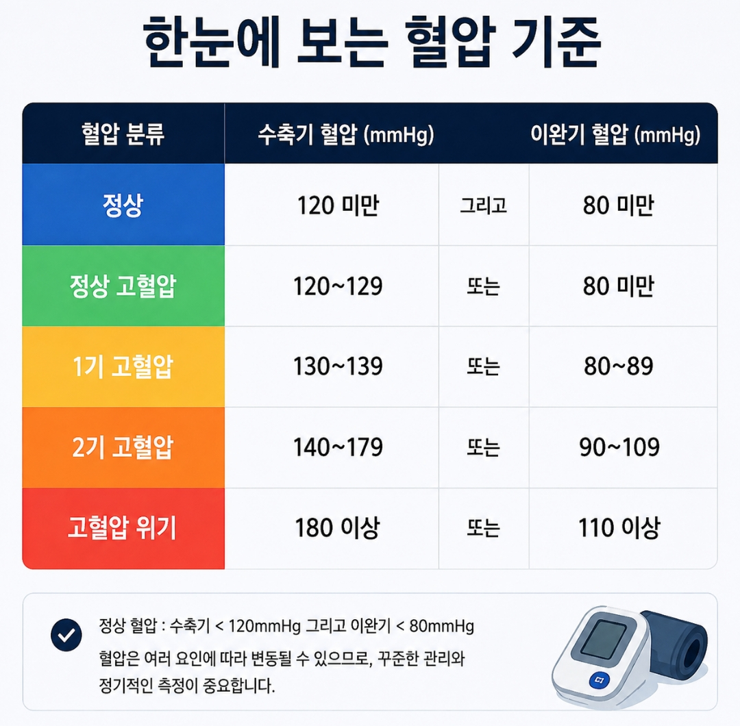 혈압 기준표