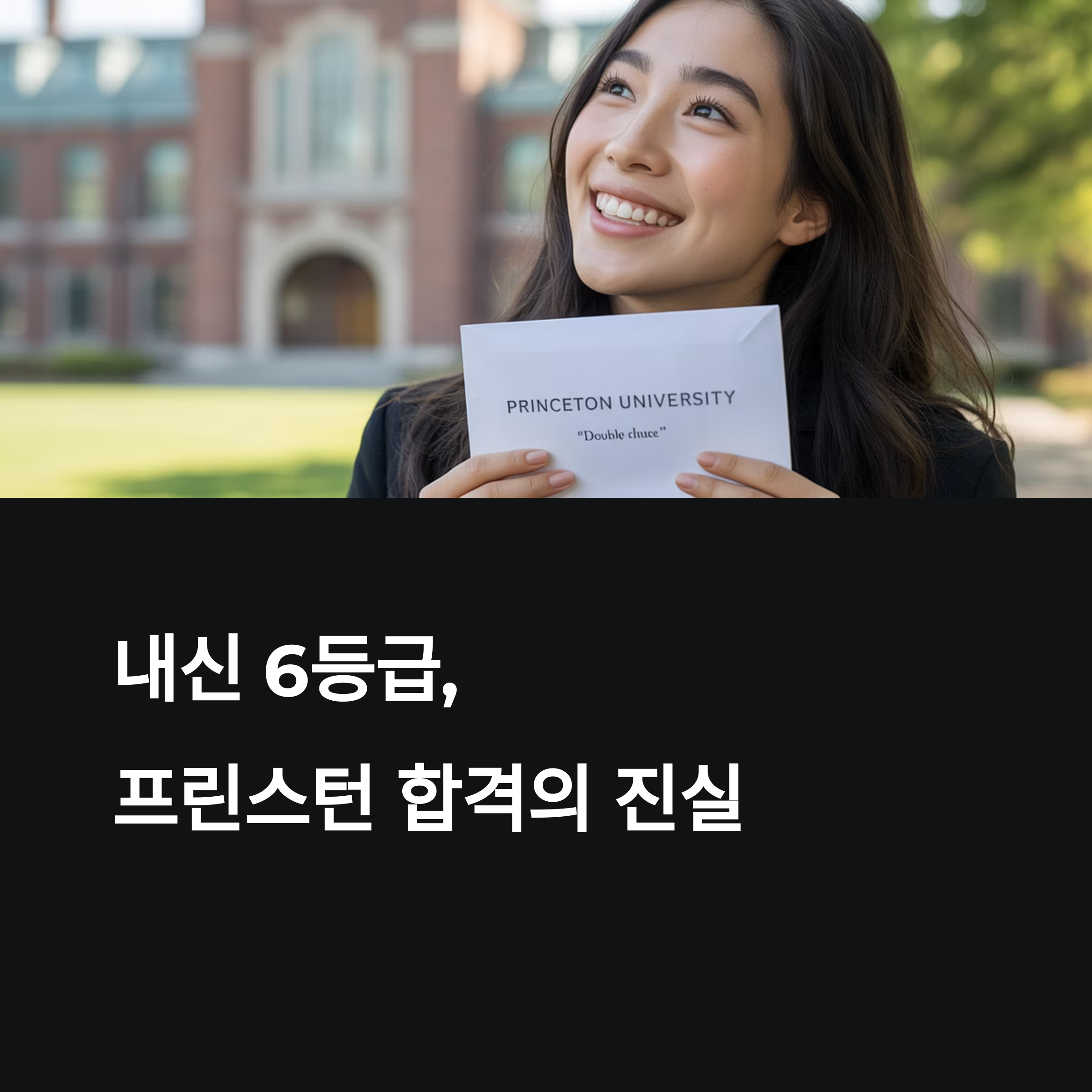 내신 6등급이 프린스턴 간 진짜 이유