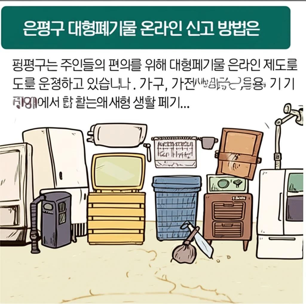 은평구 대형폐기물 신고, 클릭 한 번..