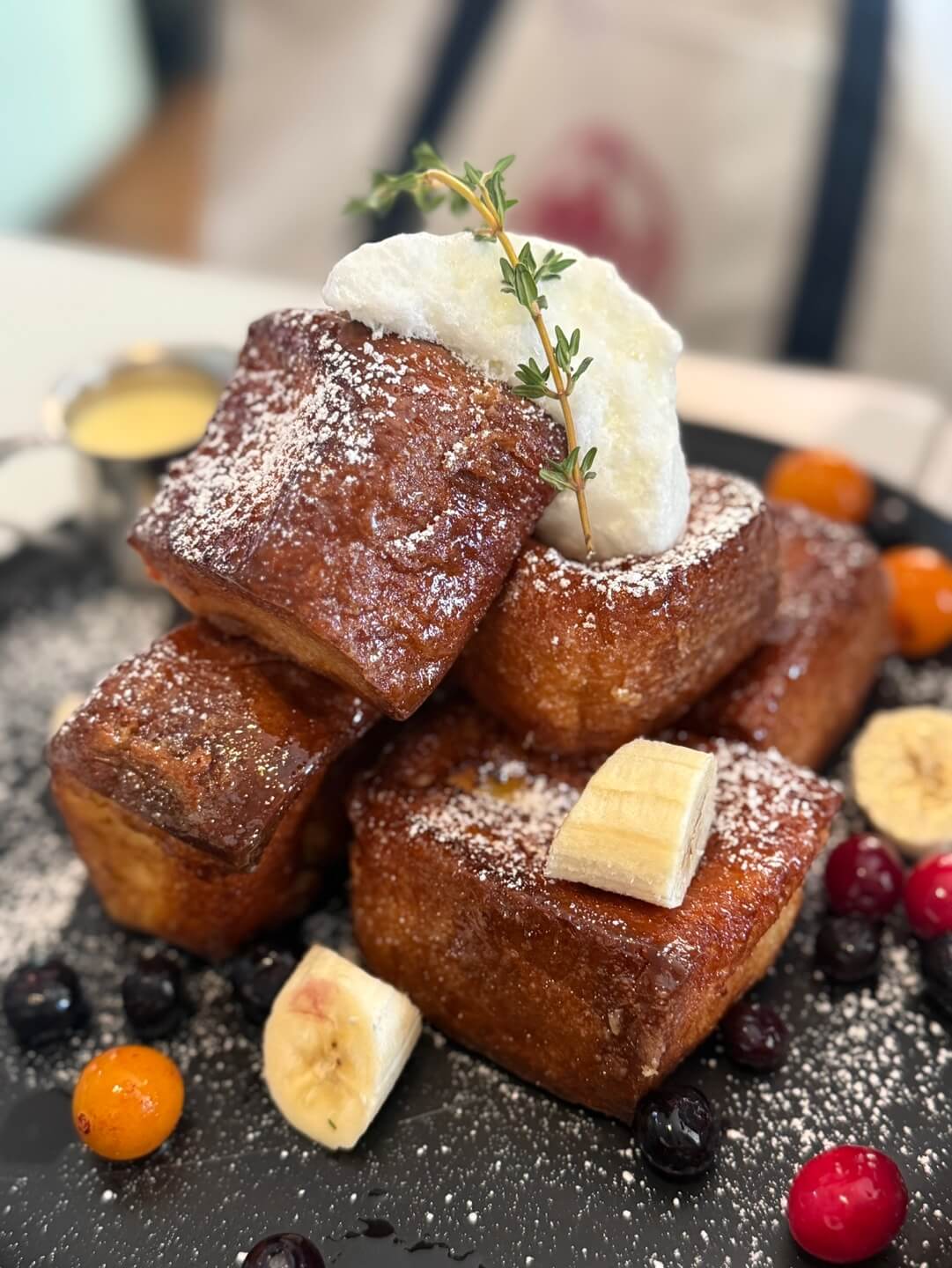 판교 비앙또아 프렌치토스트 근접 사진