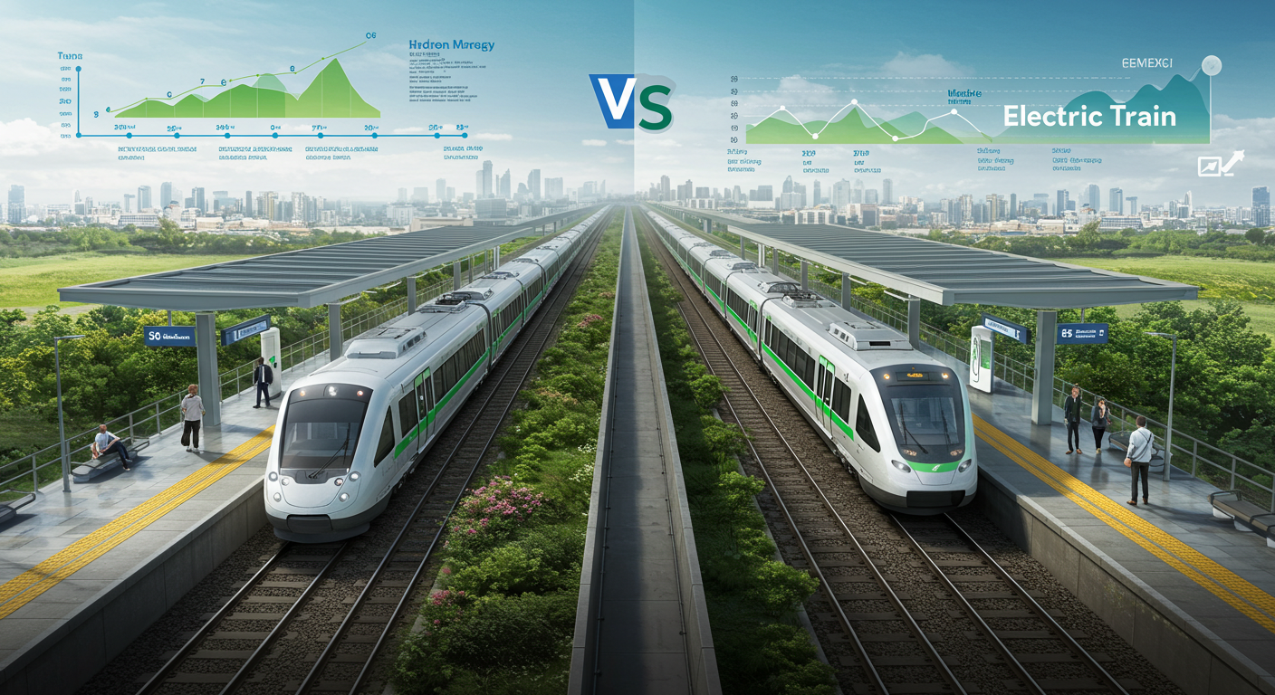 수소열차와 전기열차, 미래형 친환경 열차의 경쟁 구도