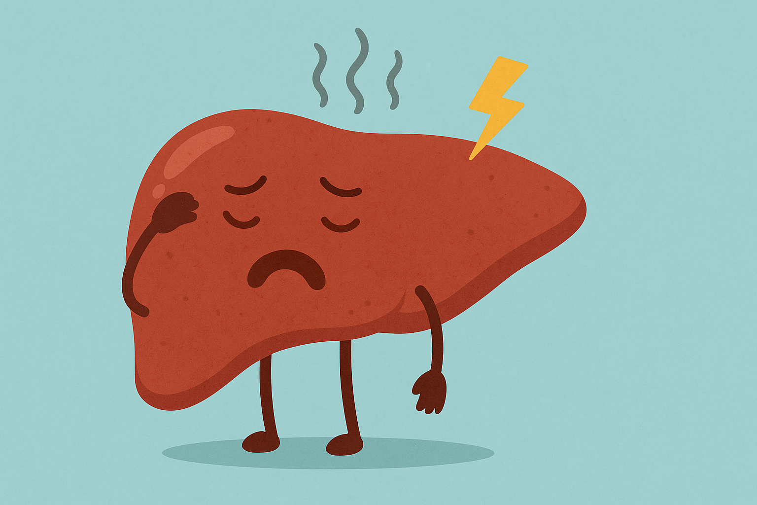 간이-힘들어하는-일러스트