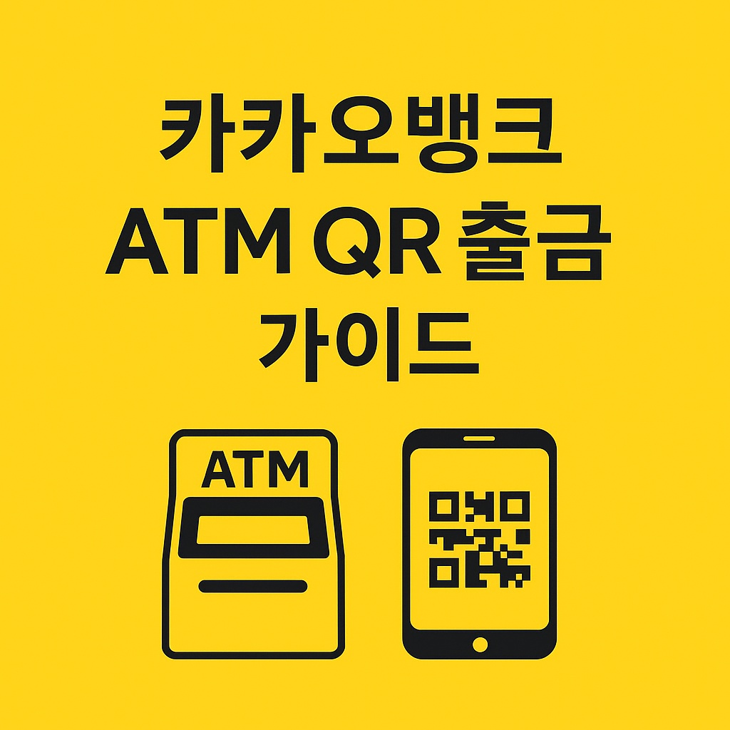 카카오뱅크 ATM QR출금 방법