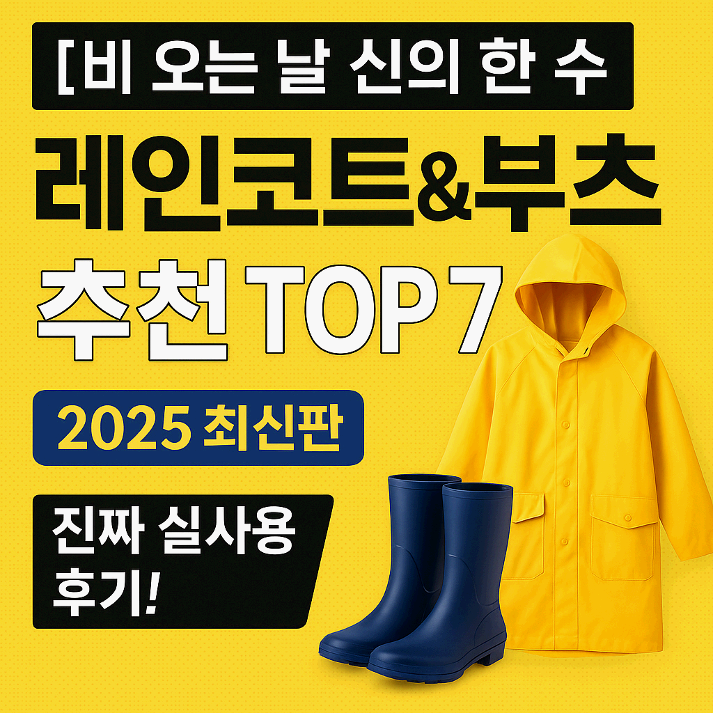 【비 오는 날 신의 한 수】2025년 레인코트&부츠 추천 TOP 7 – 진짜 실사용 후기!