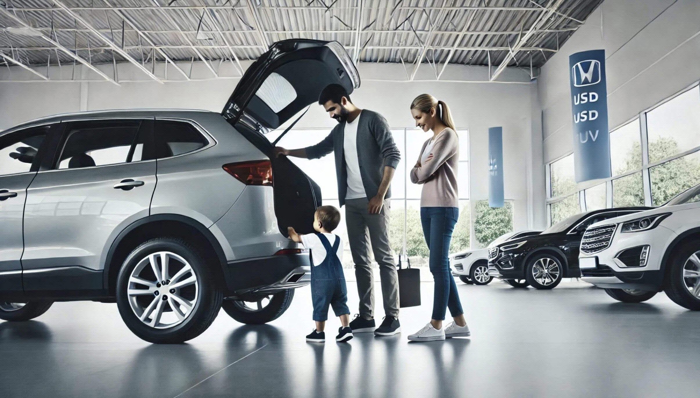 중고차 구매중인 고객 예시 이미지