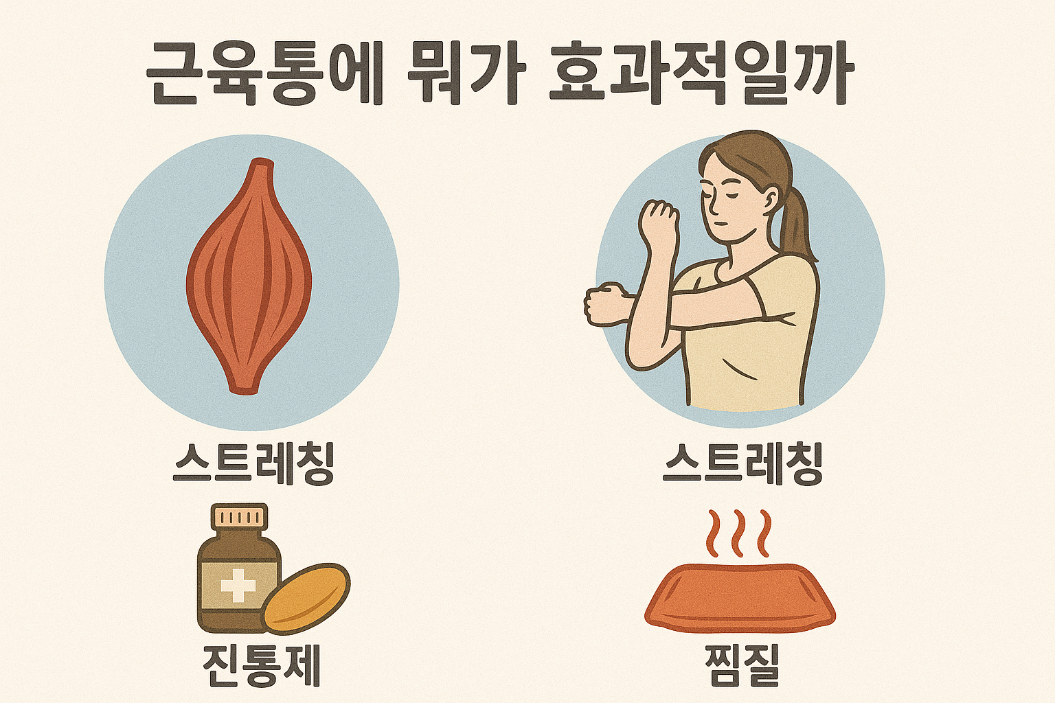 근육통에 뭐가 효과적일까
