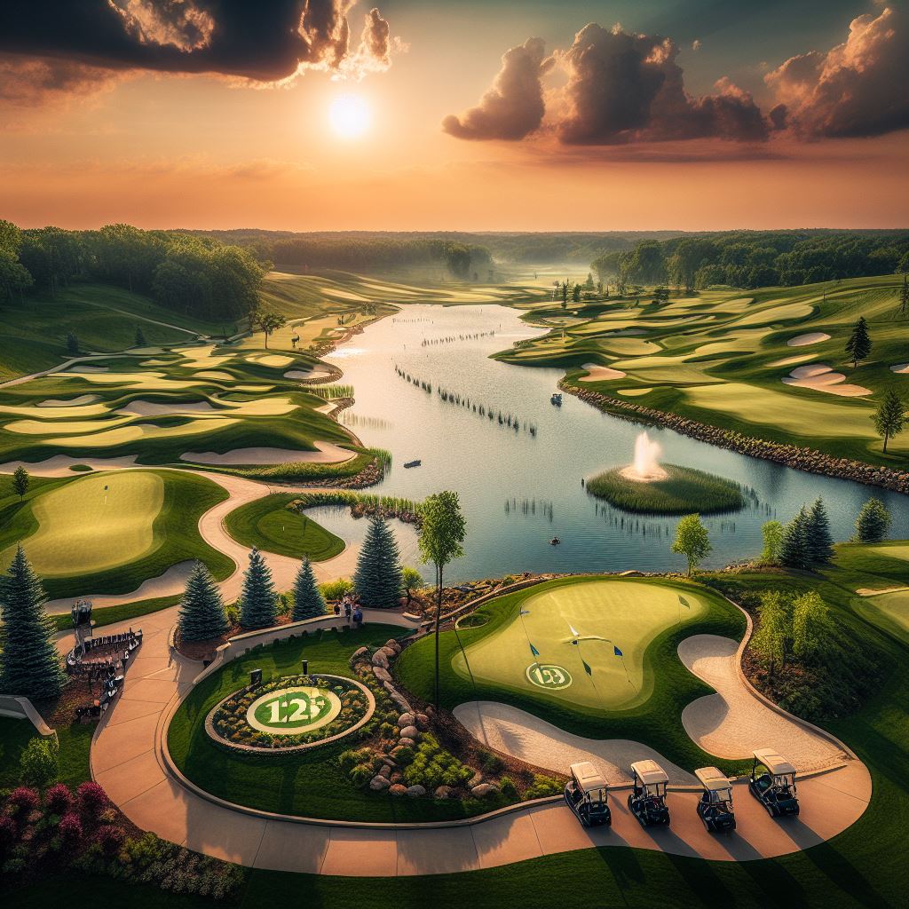 123골프클럽 골프장 전경