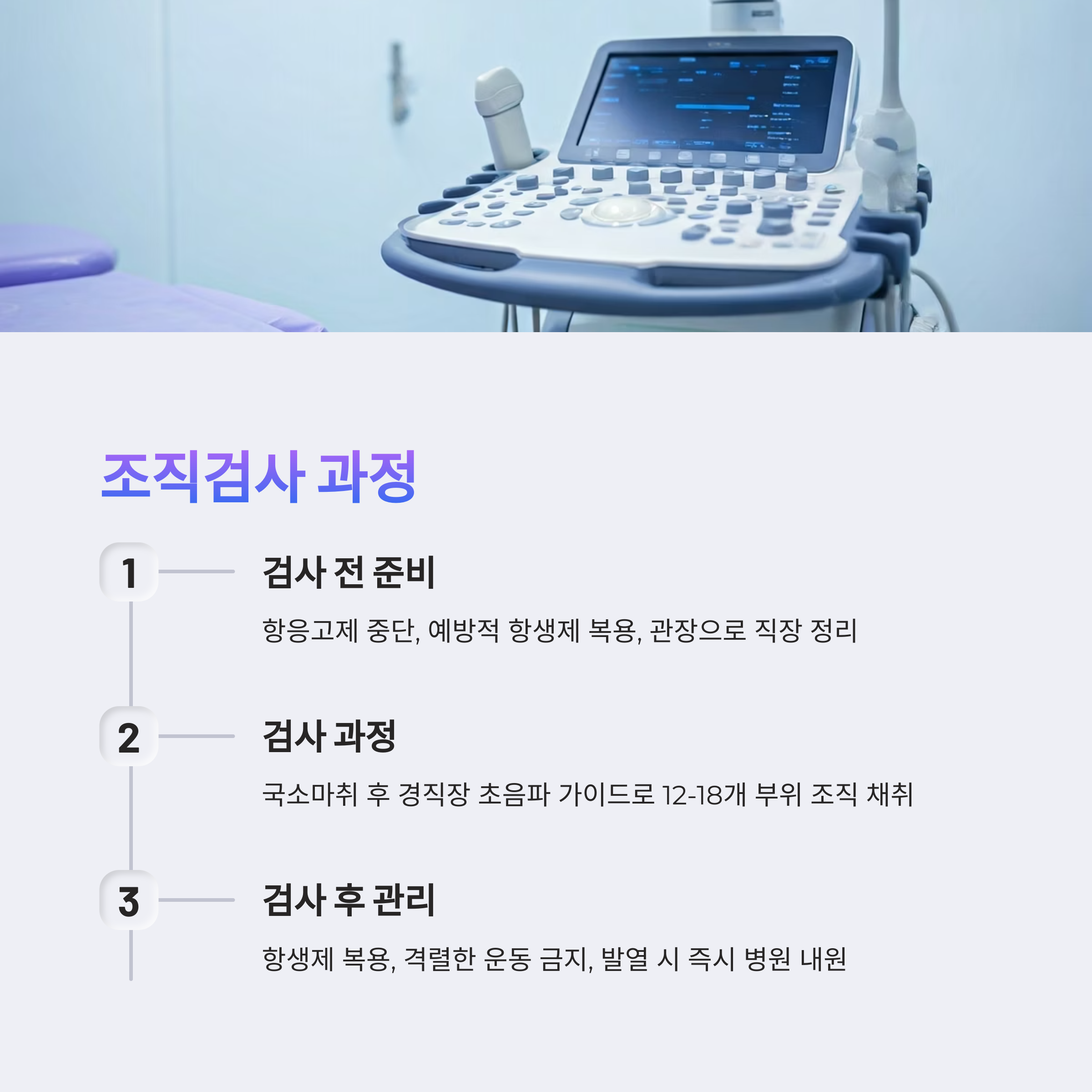 전립선암 PSA 조직검사 과정