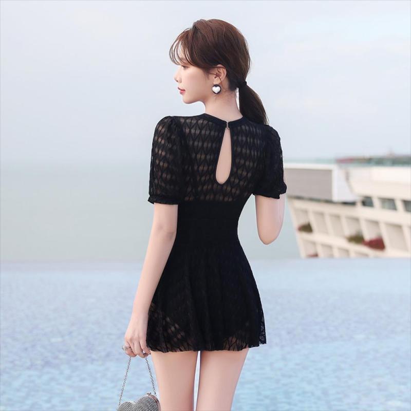 모노키니 수영복 여자 여름 시스루 붉은 커버 고품질 슬리밍 보수 원피스 스커트 휴양지